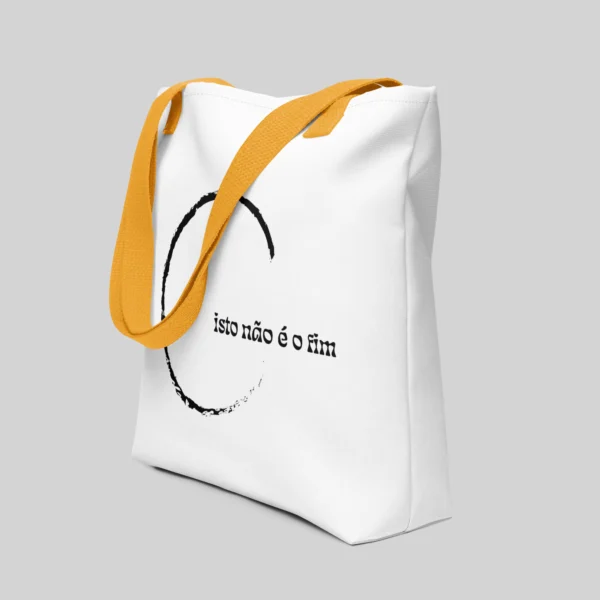 Amarela Lado Tote Bag Amarelo
