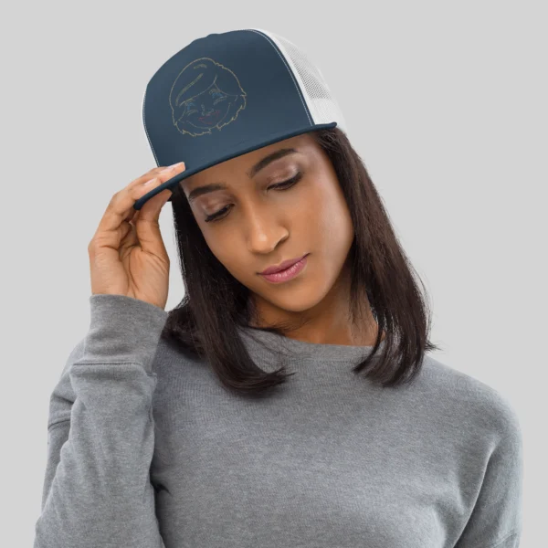 Capa Mulher Chapéu Azul