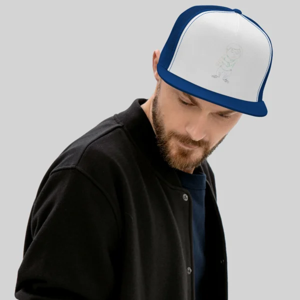 Capa Homem Chapéu Azul