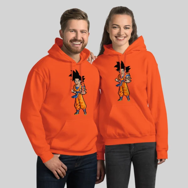 Capa Casal Sweat Laranja DTG e DTF