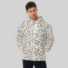 Capa Casaco Branco All Over