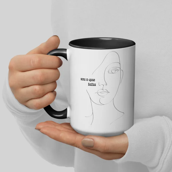 Capa Mãos Caneca Preta 0.59l