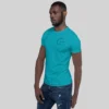 T-shirt Azul Bordado