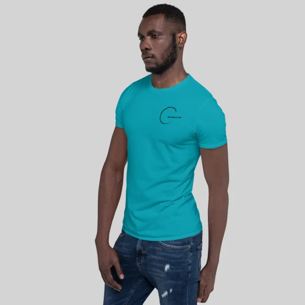 T-shirt Azul Bordado
