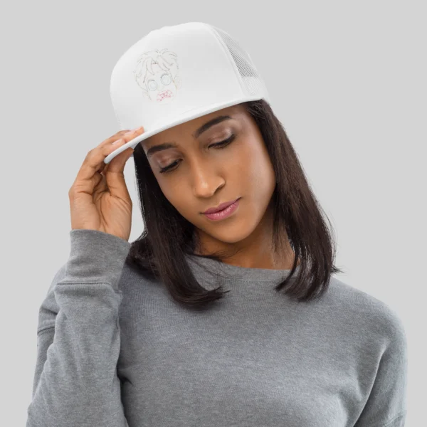 Mulher Branco Mulher Chapéu Branco