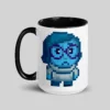 Preto 0.59l Caneca Preta Sublimação