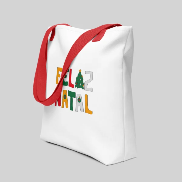 Vermelha Lado Tote Bag Vermelho All Over