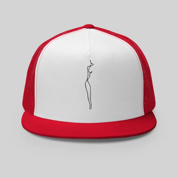 Vermelho Boné Vermelho Bordado